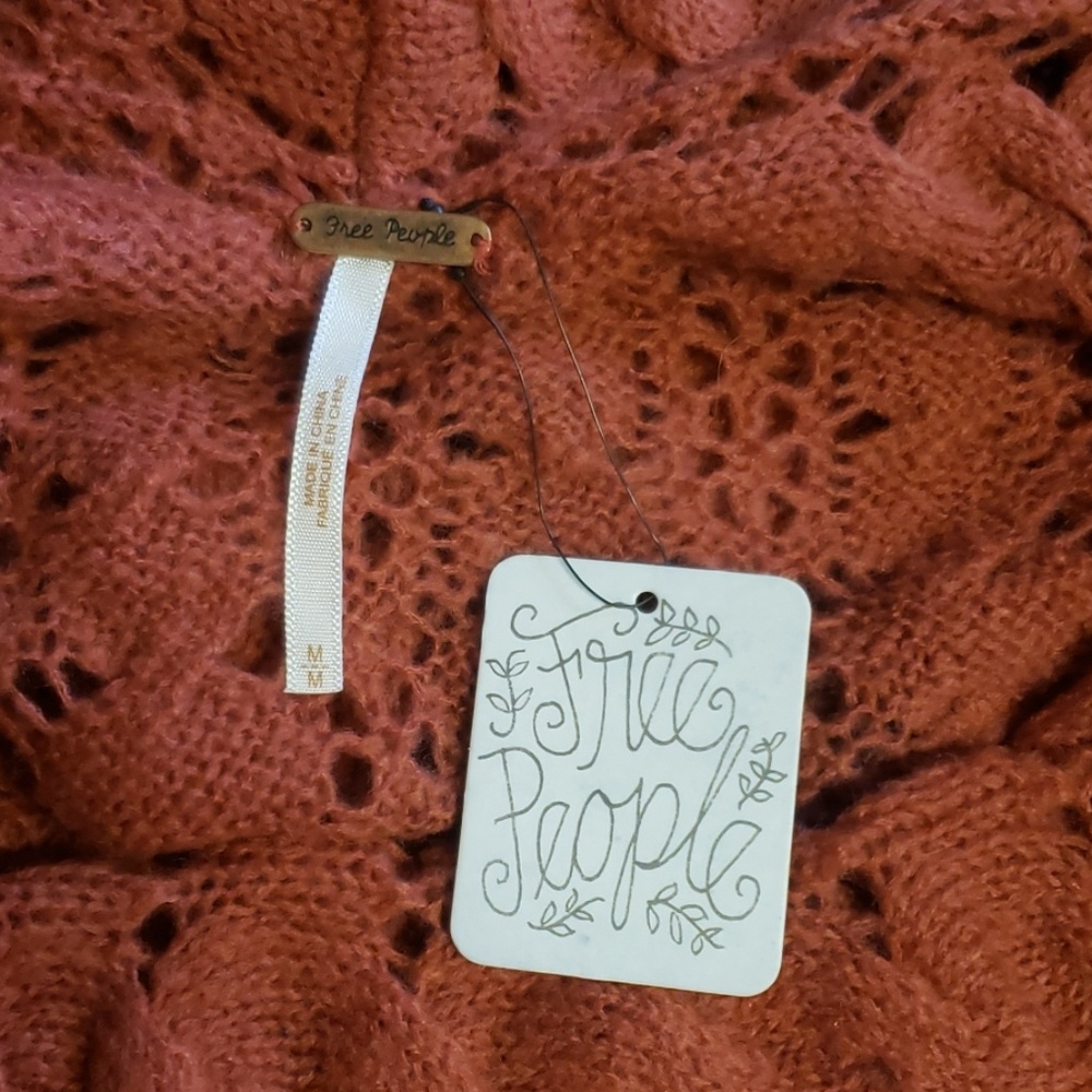 NWT Free People Wool Knitted Dress Sweater - Picture 5 of 6